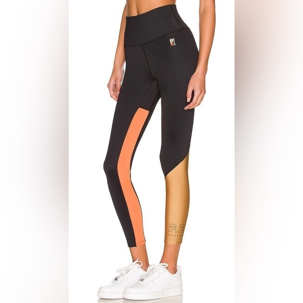 P.E Nation the Comeback Legging, highwaisted, black/colorblock, size M